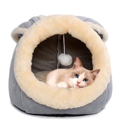 Cat Beds for Indoor Cats (Rabbite Gray / L)