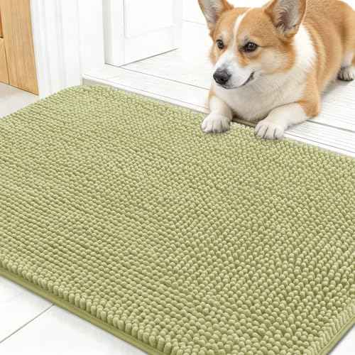 Dog Door Mat for Muddy Paws 30x17 (Vanilla / 30" X 17")
