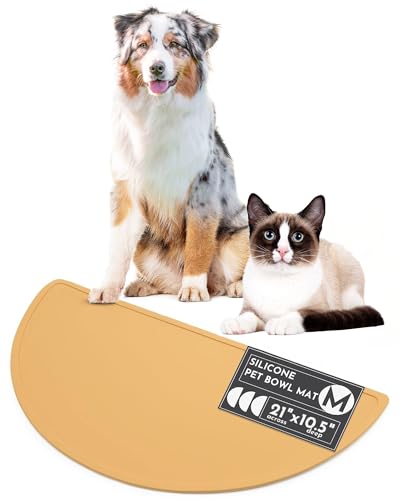 Silicone Dog Food Mat (Honey / Medium)