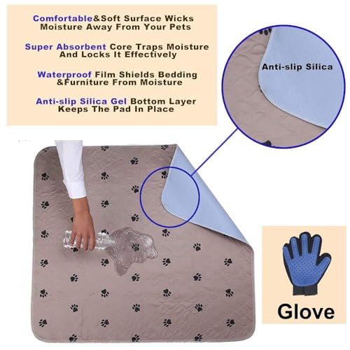 Washable Dog Pee Pads 36"X60" (36x60 Inch (Pack of 2))