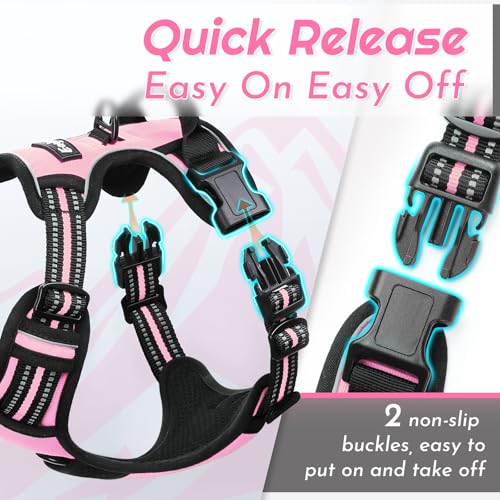 Dog Harness for Large Dogs (X-large / Pink)