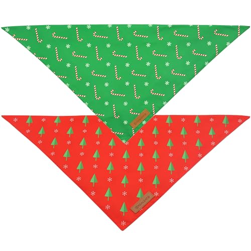 Christmas Dog Bandanas 2 Pack (Christmas 1 / X-Large)