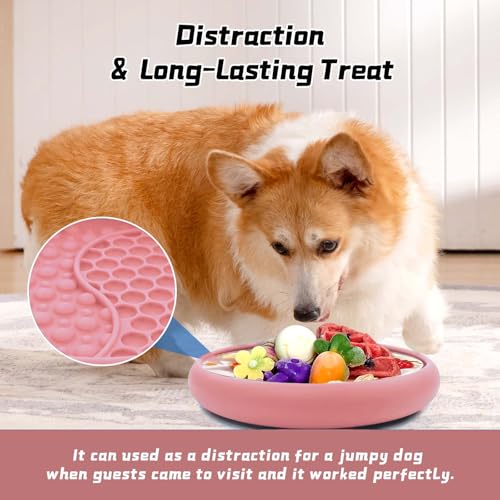 Dog Lick Bowl (Pink / Large)