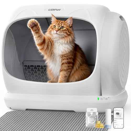 Self Cleaning Litter Box for Multiple Cats (White)