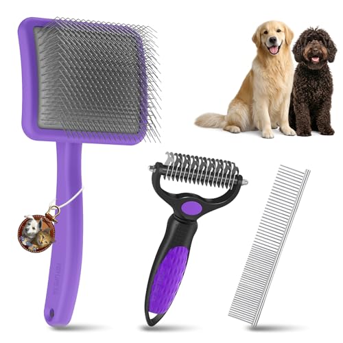 Large Dog 3 in 1 Grooming Kit (Purple)