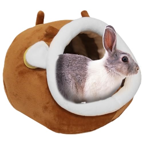 Guinea Pig Bed House & Hideout for Rat Bearded Dragon Hedgehog Ferret to Sleep and Hide (X-Large / 2.Sika deer)