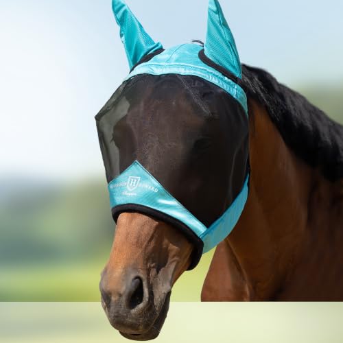 Horse Fly Mask with Ears (Teal / Medium (Arabian))