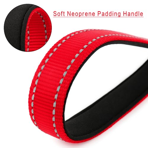 10” Short Dog Leash (Red / 10 Inch (Pack of 1))