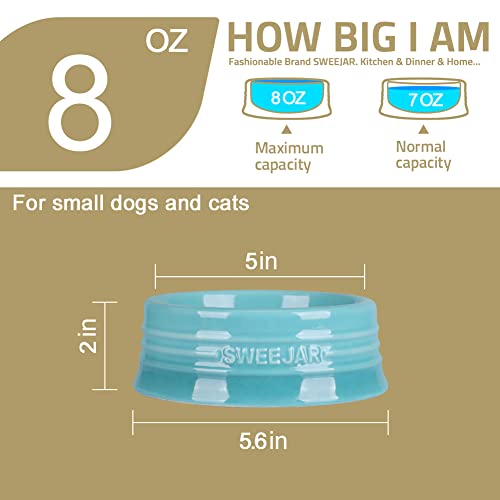 Sweejar Gradient Dog Bowl (Small (8oz) / Gradient Navy)