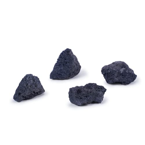 Black Lava Rock 16lb Aquarium Rocks Stones for Fish Tank Decor (04 Black Lava Stones（3-10inch,16lbs）)