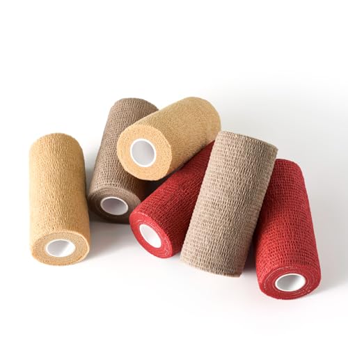 Pet Wrap Self (4 Inch (Pack of 6) / Solid Color A, 2 of Each Color)