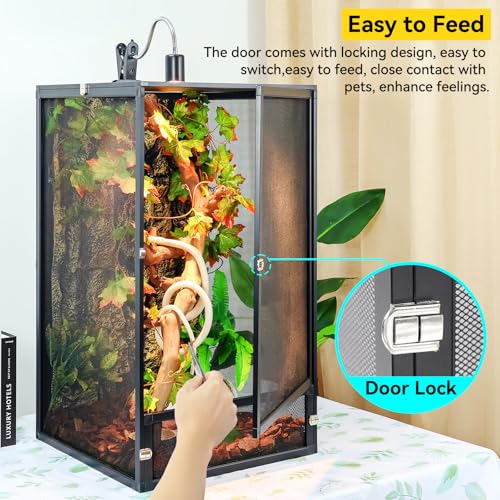 Foldable Reptile Terrarium Kit (Black)