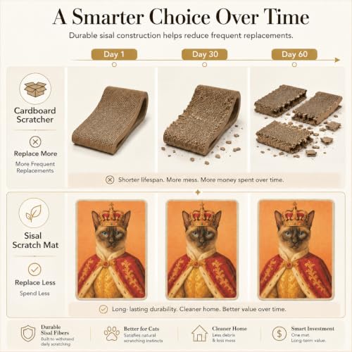 Art Sisal Cat Scratcher Mat (Radiant Cat)