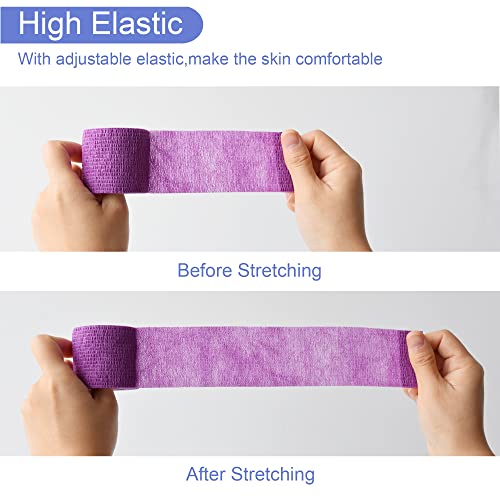 2 Inches Self Adhesive Bandage Wrap Cohesive Wrap (2 Inch / Purple)