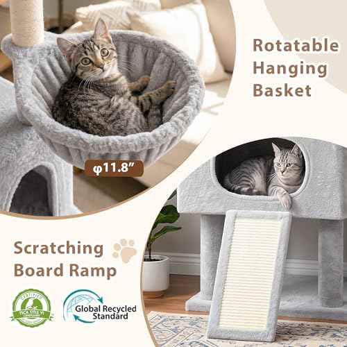 Cat Tree 78.7'' Cat Tower (78.7 inch / Light gray)