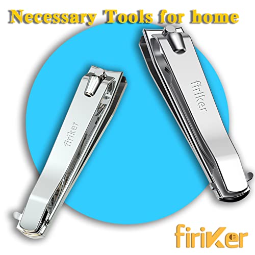2PCS Silvery Nail Clippers Set (Silver)
