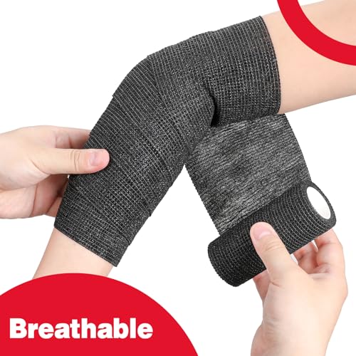 36 Pack Self Adhesive Bandage Wrap (Black)