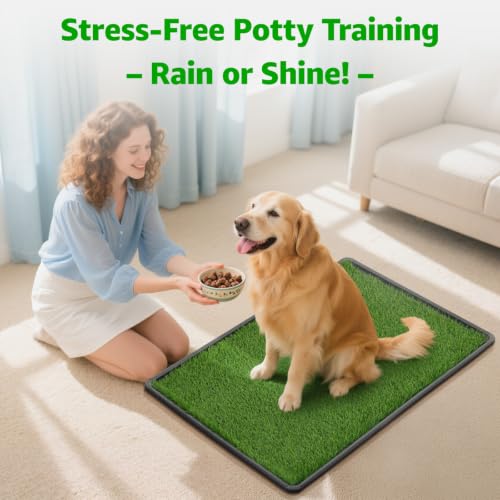 Portable Dog Grass Pad with Tray 35"x23" (35"x23")