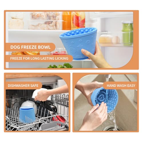 Dog Lick Bowl (M-L / Blue)