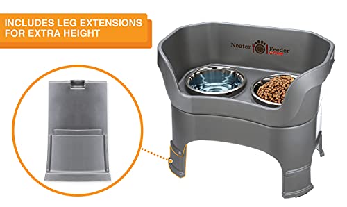 Neater Feeder Deluxe Mess (Large + Standard Bowl / Gunmetal)