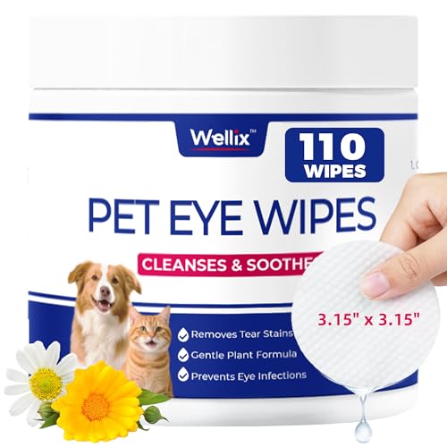 Dog & Cat Eye Wipes for Discharge and Crust (110 count-wipes)
