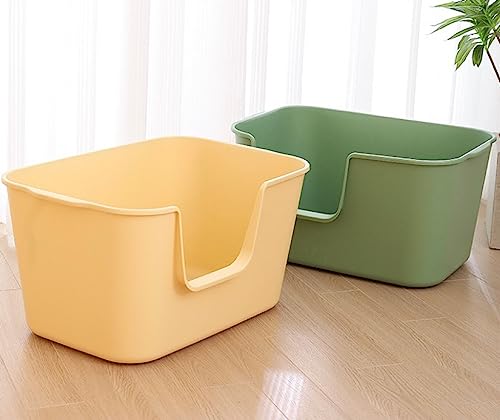 Extra Large Kitty Litter Box with High Sides (Grey)
