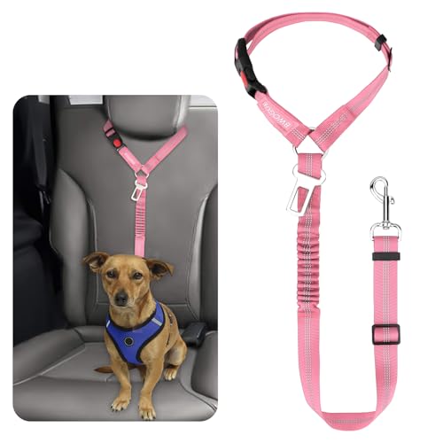 Dog Seat Belt for Car (Pink)