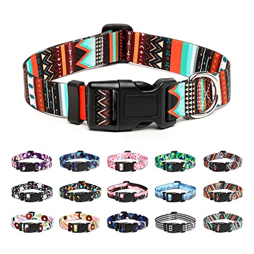 Adjustable Dog Collar (Extra Small / Tribal Green)