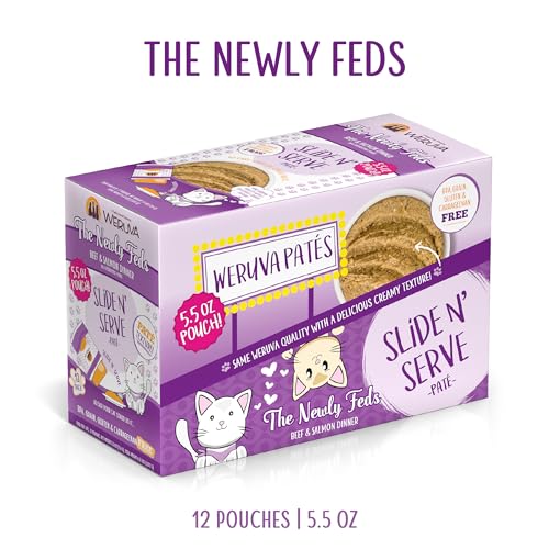 Wet Cat Food The Newly Feds with Beef and Salmon Pate (5.5 Ounce (Pack of 12))
