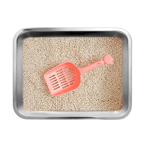 Stainless Steel Cat Litter Box (17.5" L x 13.5" W x 6" H (without Lid))