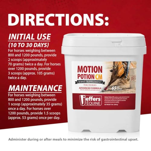 Motion Potion CM Joint Formula Supplement Powder for Horses (5 lbs - Up to 60 Day Supply)