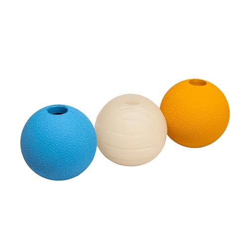 Interactive Bouncy Durable Rubber Dog Toy Balls (Assorted Balls (Pack of 3) / 2.5 inch)