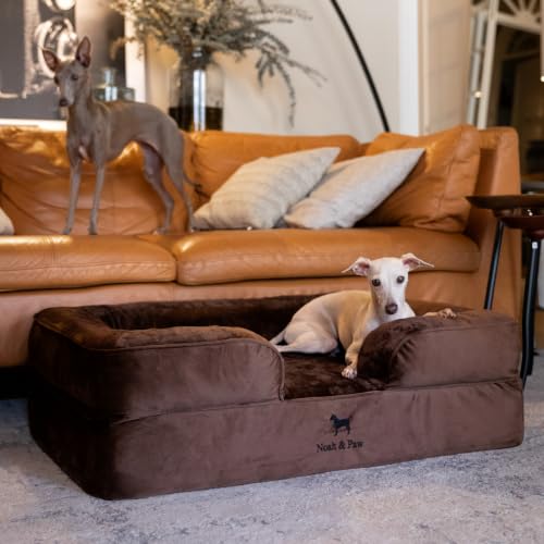 Dog Bed Orthopedic Memory Cooling Foam (Brown - VE / Large)