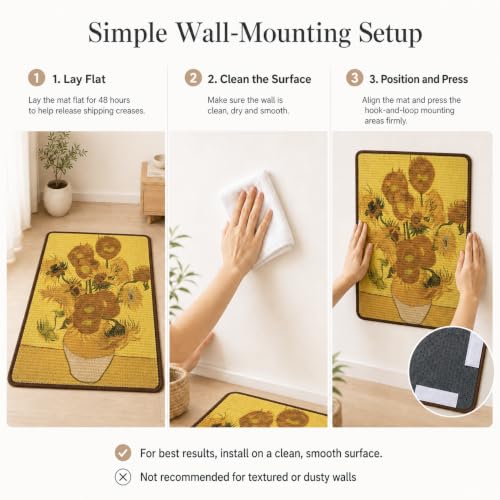 Art Sisal Cat Scratcher Mat (Sunflower)