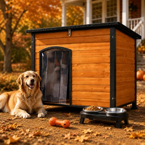Large Dog House Outdoor Wooden Kennel
