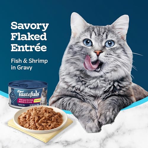 Tastefuls Fish & Shrimp Flaked Wet Cat Food (3 Ounce (Pack of 24))