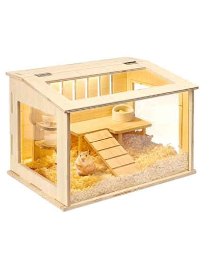 Small Wooden Hamster Cage for Dwarf Hamsters