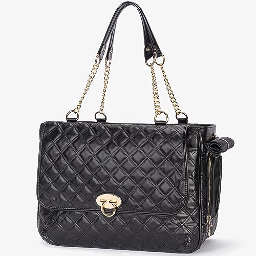 Fashion Pet Carrier Dogs Cat Small Animals Purse Bag (Black 2)