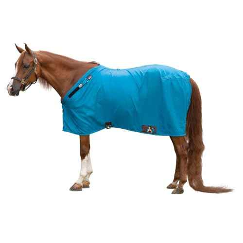 Dura Nylon Horse Stable Sheet (Horse Size 68 / Cutback | Closed Front | Legstrap / Teal)