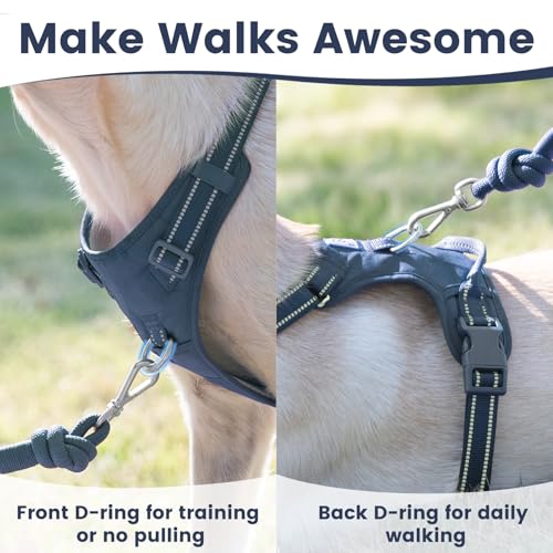 No Pull Dog Harness Front Clip Handle