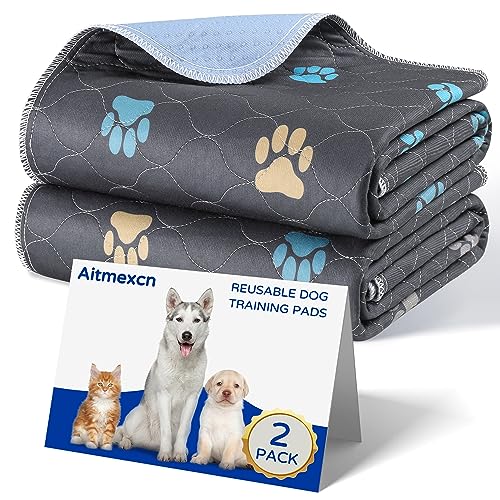 Washable Pee Pads for Dogs (Colour Paws / 36*48''-2pcs)
