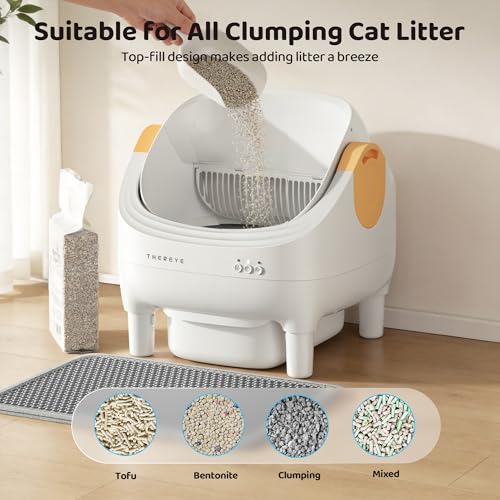 Self Cleaning Cat Litter Box (Yellow)