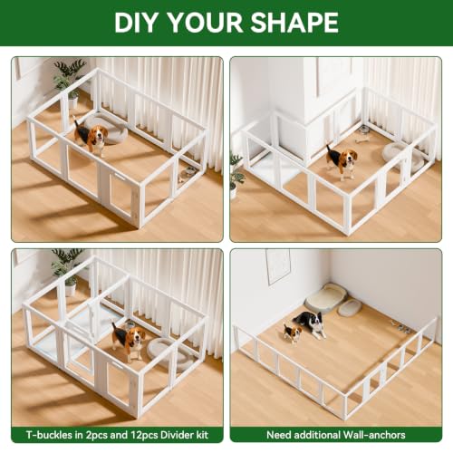 Clear Acrylic Dog Playpen Indoor (30")