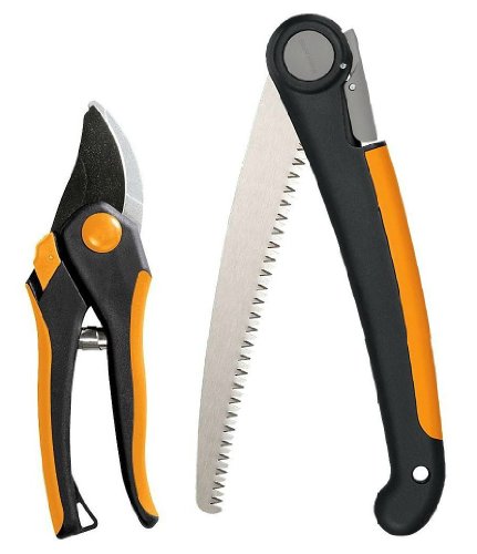2 Piece Garden Tool Set (Folding Saw & Pruner Set)