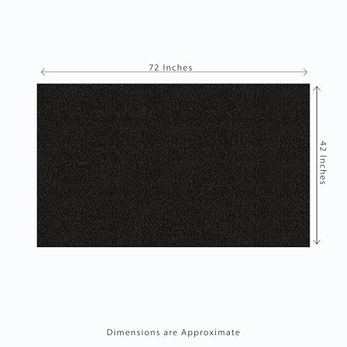 Horse Stall Mat 42in. x 72in. Black Rubber Flooring Mat (Black)