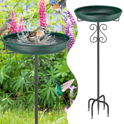 Bird Bath for Outside (Vintage Green)