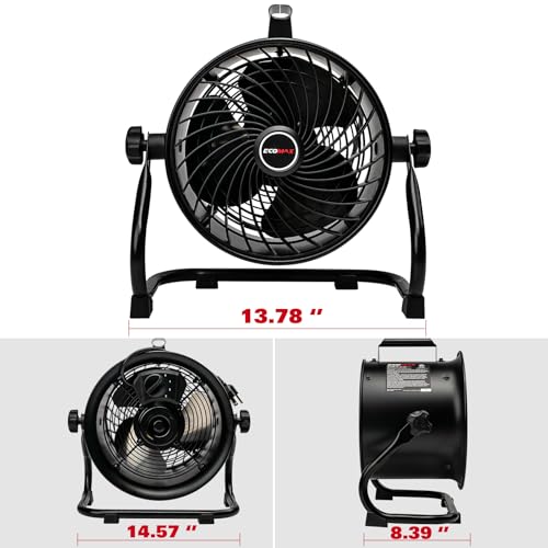 Drum Fan 10 Inch High Velocity Industrial Shop Fan (10Inch)