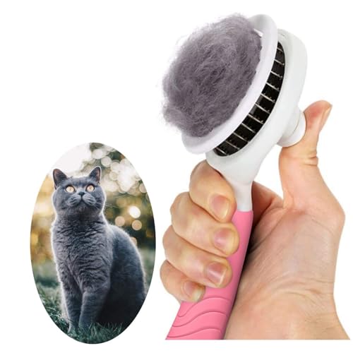Self Cleaning Slicker Brush (1Pack Pink)