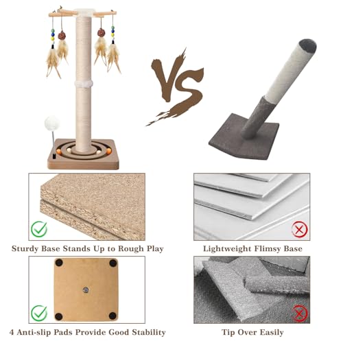 Tall Cat Scratching Post (33 Inches Tall)