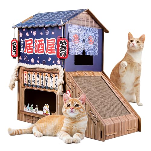 Cardboard Cat House for Indoor Cats